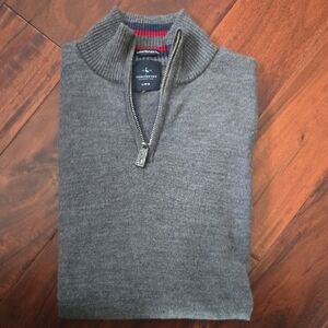Tailorbyrd Charcoal Half-Zip Sweater